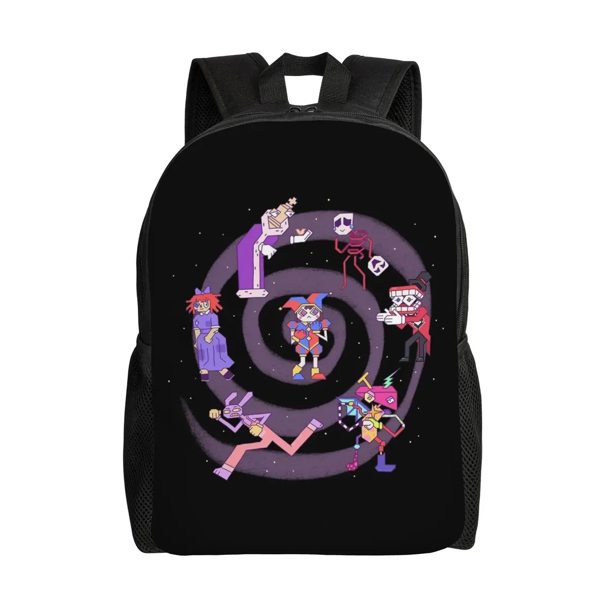 sac à dos gangle cartoon digitals circus pour femmes, sac d'école à la mode pour enfants, sac à dos pour ordinateur, sac à bandoulière de voyage pour enfants