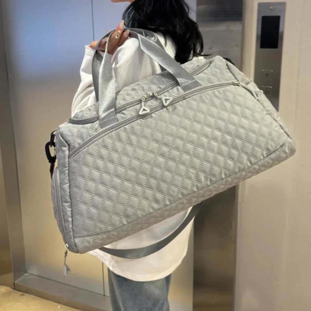 nouveau sac polochon de voyage oxford pour hommes femmes fourre-tout de sport étanche épaule week-end sacs de nuit sacs fourre-tout de grande capacité