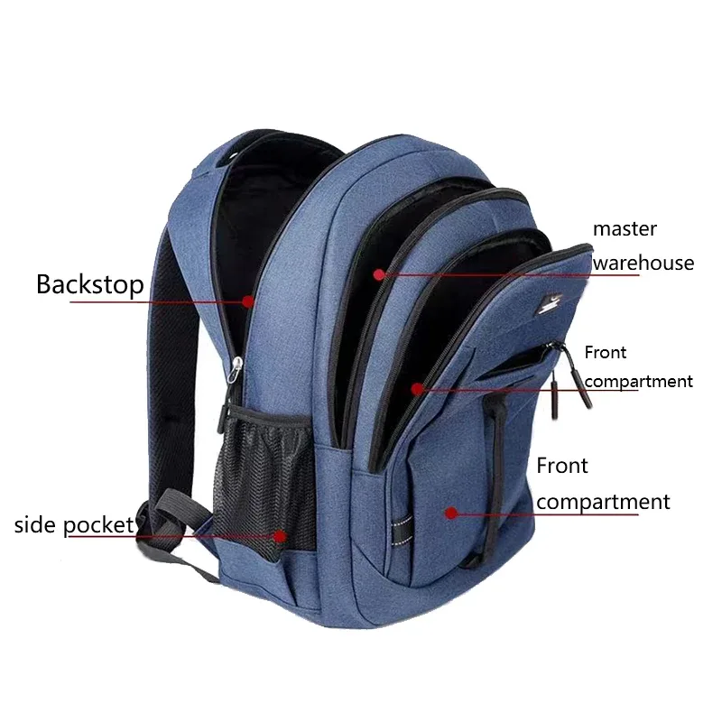 le sac à dos pour hommes est idéal pour les voyages d’affaires. il a une conception portative avec de multiples poches et sert de sac à livres.
