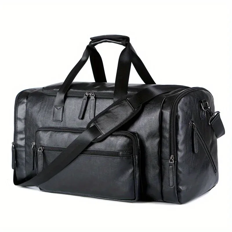 sac de voyage élégant pour hommes, réglable, multi-compartiments, grande capacité, pour les voyages du week-end et les sorties décontractées