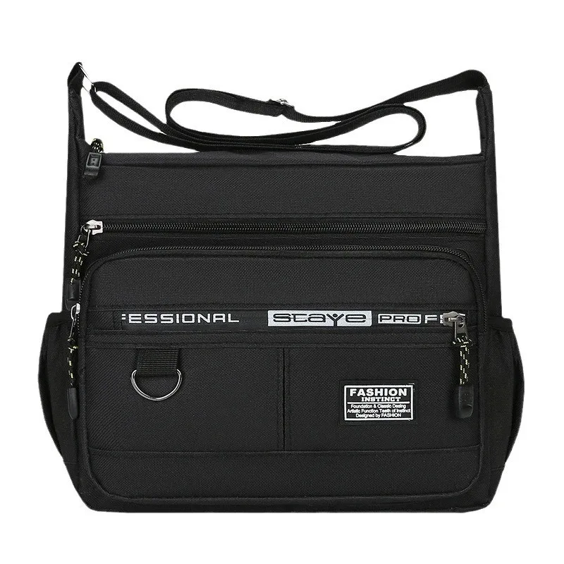 sac bandoulière pour homme, grande capacité, multi-poches, idéal pour les trajets quotidiens, les affaires et les voyages