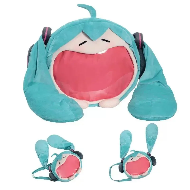 officiel anime miku itabag cosplay hatsune ita sac à dos en peluche femmes sac de bricolage école étudiant hommes velours bandoulière sac à bandoulière