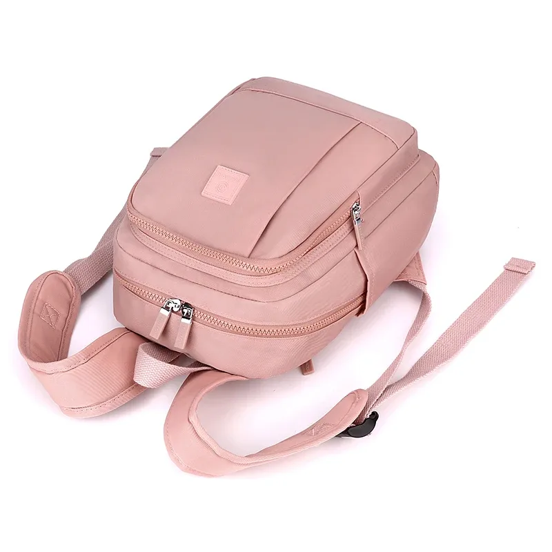 sac à dos décontracté pour femme, petit sac à dos de voyage en tissu de haute qualité, style élégant pour filles, sac à dos de shopping