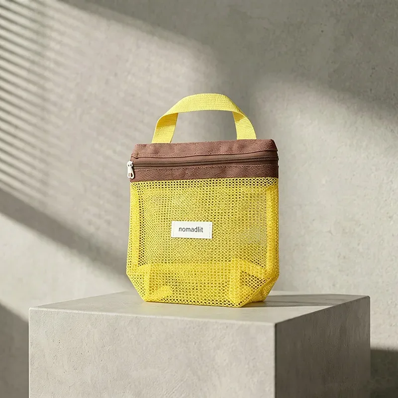 sac de toilette portable, sac cosmétique de voyage et de natation, sac à main pour voyage d'affaires, sac de bain en maille imperméable, sac de sport et de plage, sac de rangement