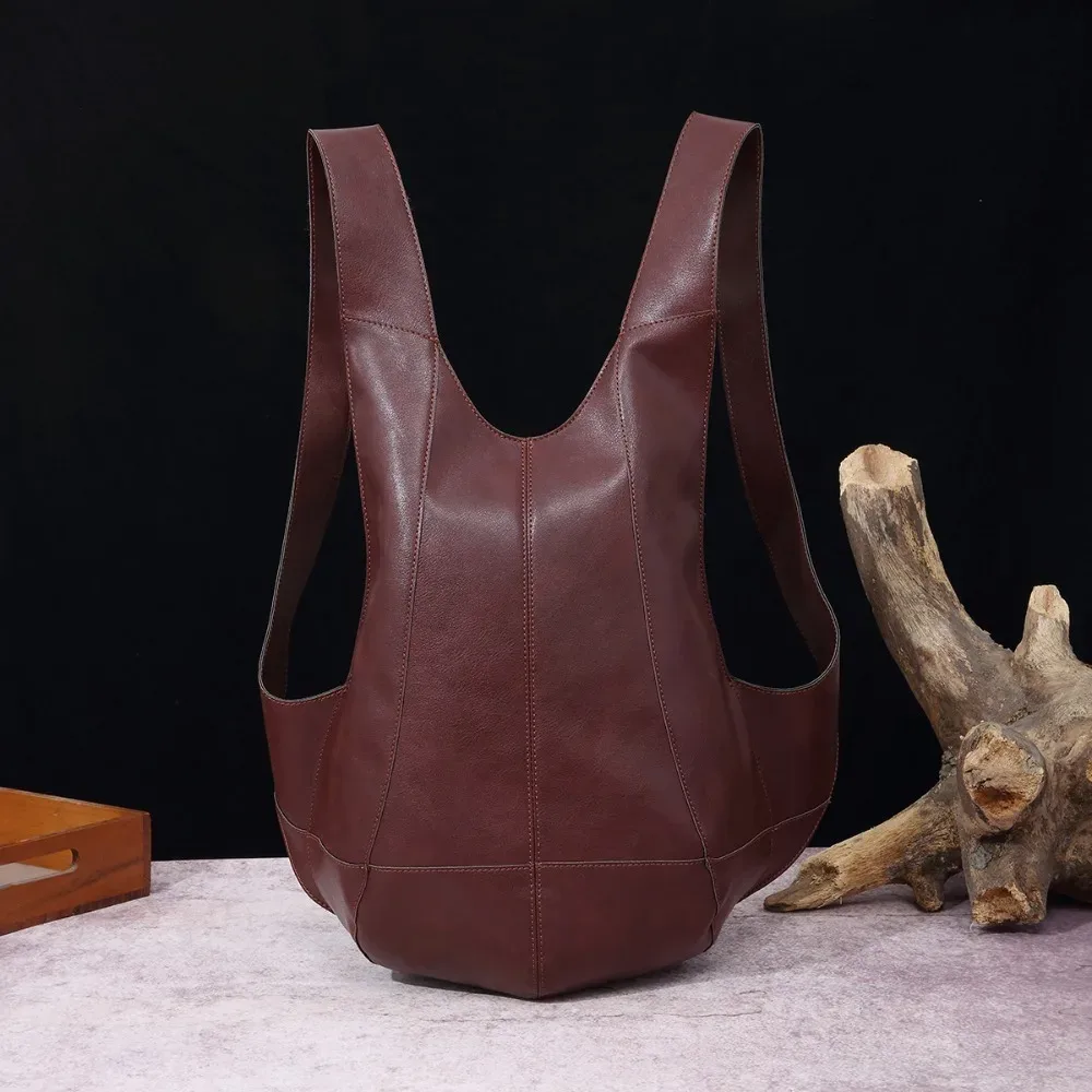sac à dos en cuir souple horse beetle, sac de voyage antivol, grande capacité, multifonctionnel, étanche, sac à dos chimelin