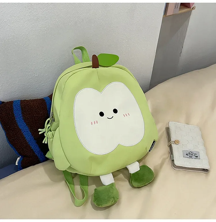 nouveau sac à dos apple mignon pour filles dessin animé grande capacité étudiant cartable voyage loisirs déplacements sac à dos léger