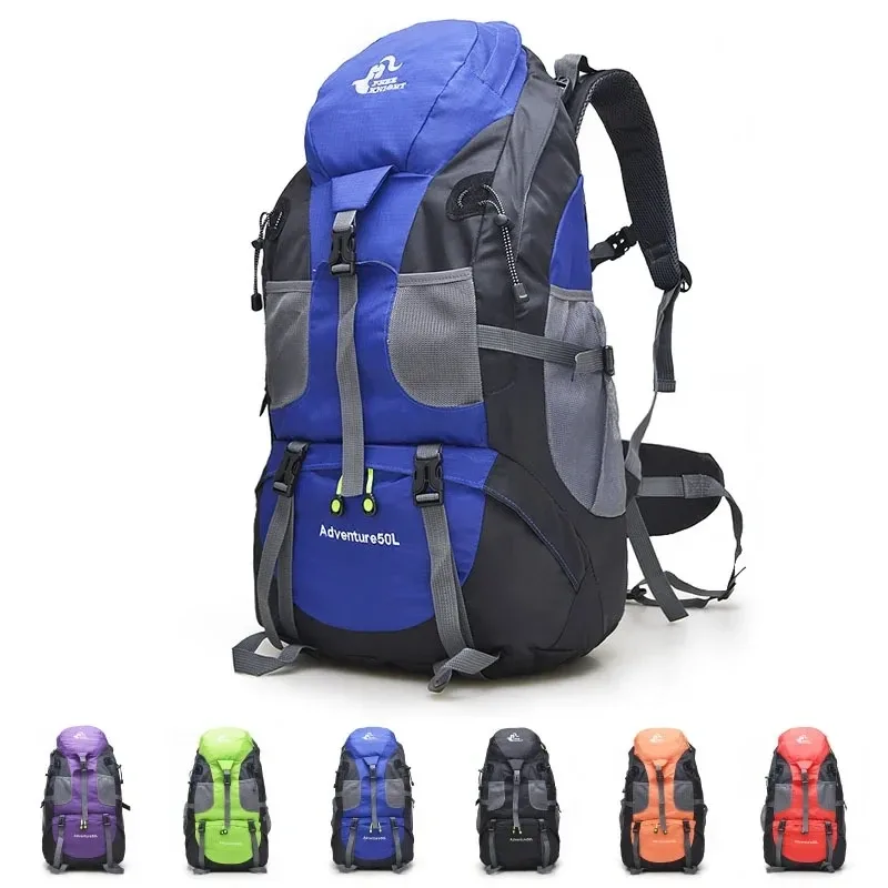 sac à dos de trekking en plein air pour hommes et femmes, sac de randonnée de camping, sac à dos d'alpinisme, sac de sport léger multifonctionnel, 50l
