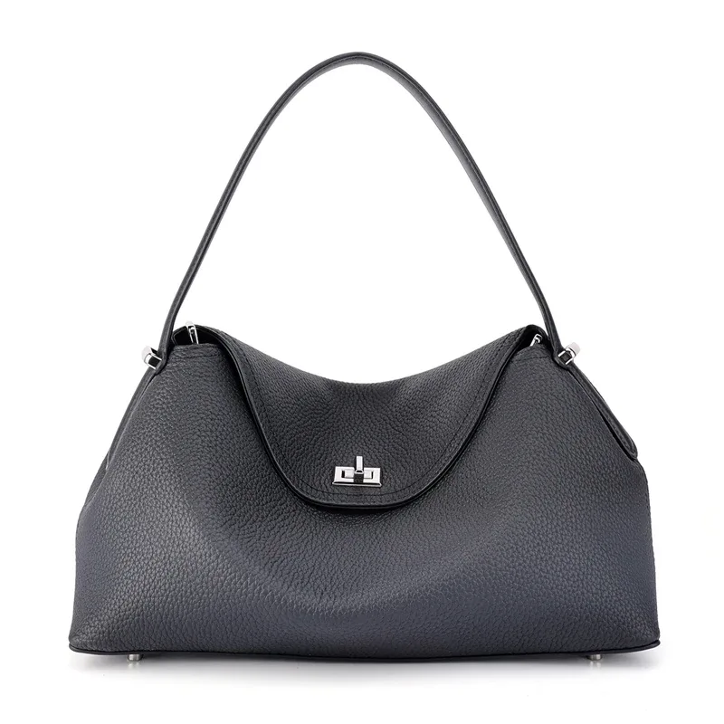 sac à main en cuir véritable pour femme 2026 – sac à bandoulière de luxe de créateur en cuir de vachette de haute qualité, grande capacité, sacs de shopping à porter en travers du corps