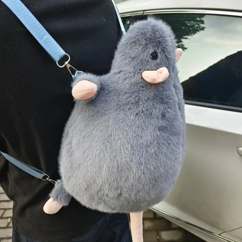 mode peluche fermeture éclair souris forme drôle sacs à dos 2026 offre spéciale design sens niche sacs à dos doux grande capacité sacs de transport