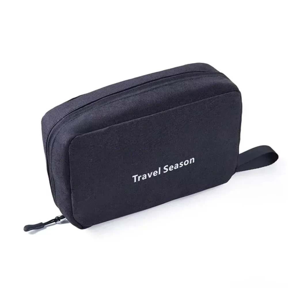 trousse de toilette suspendue pliable, grande capacité, crochet suspendu, étui de maquillage pour hommes, sac à cosmétiques de voyage portable multifonctionnel