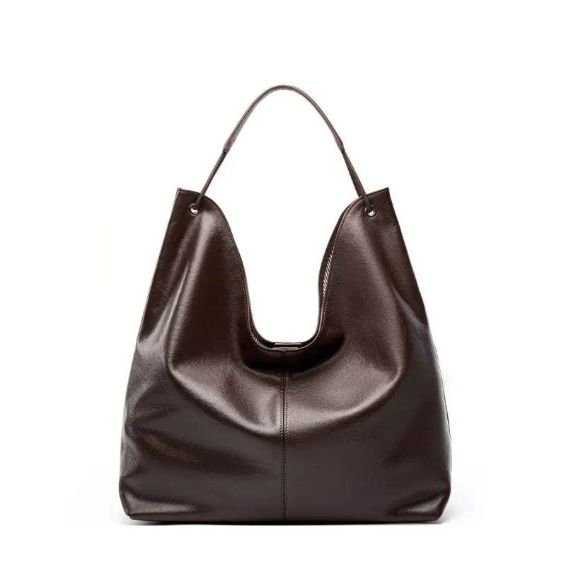 sac à main en cuir véritable pour femme, sac sous les bras, grande capacité, mode unique, lancé, dames, filles, nouveau