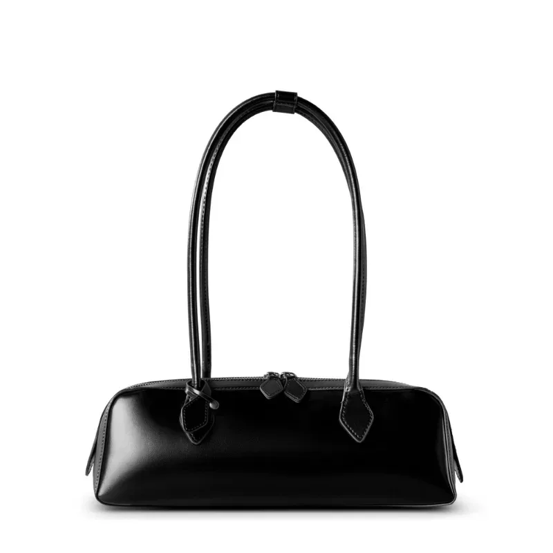 sac en cuir véritable pour femme 2026, sac de luxe coréen vintage, sac à bandoulière long, sacs à main, sac sous le bras pour femme, sac de shopping