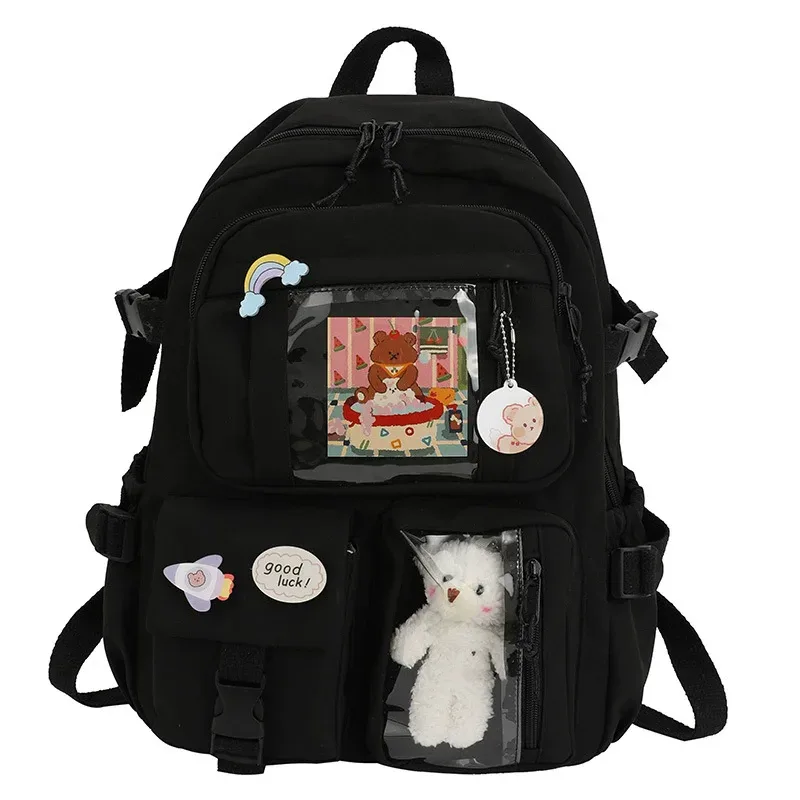 sac à dos d'école de grande capacité pour adolescentes, 1 pièce, sac à livres polyvalent et décontracté, sac de lycée