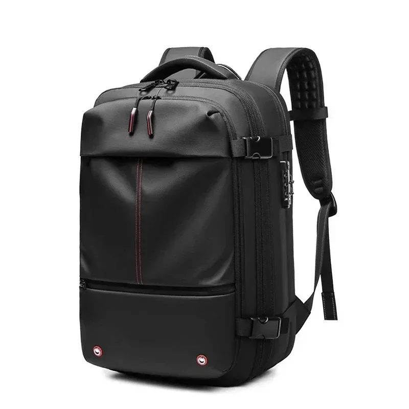 sac à dos de voyage à compression sous vide pour hommes, pour ordinateur portable 17 pouces, escarpins d'affaires, sac à dos d'école de grande capacité, sac à dos de randonnée élargi