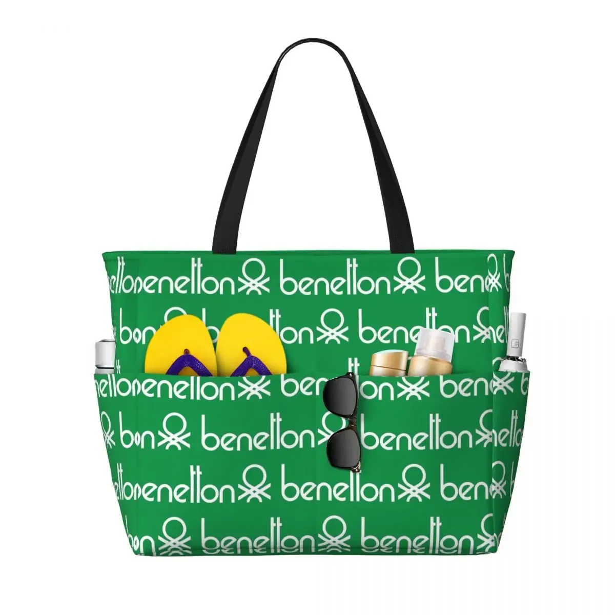 sac fourre-tout de plage united colors of benetton, sac de sport, de yoga, grand sac fourre-tout pour femmes, sac de voyage, sac de fitness