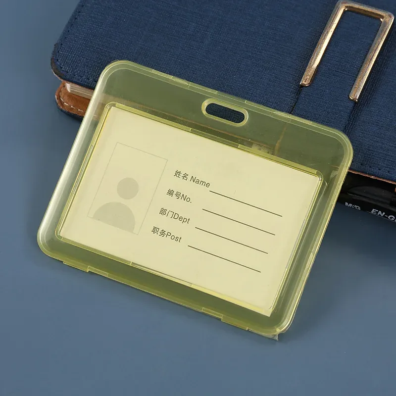 porte-carte de bus pour étudiants, 1 pièce, porte-badge pour cartes de crédit, carte d'identité bancaire, fournitures scolaires, nouvelle couverture de carte transparente