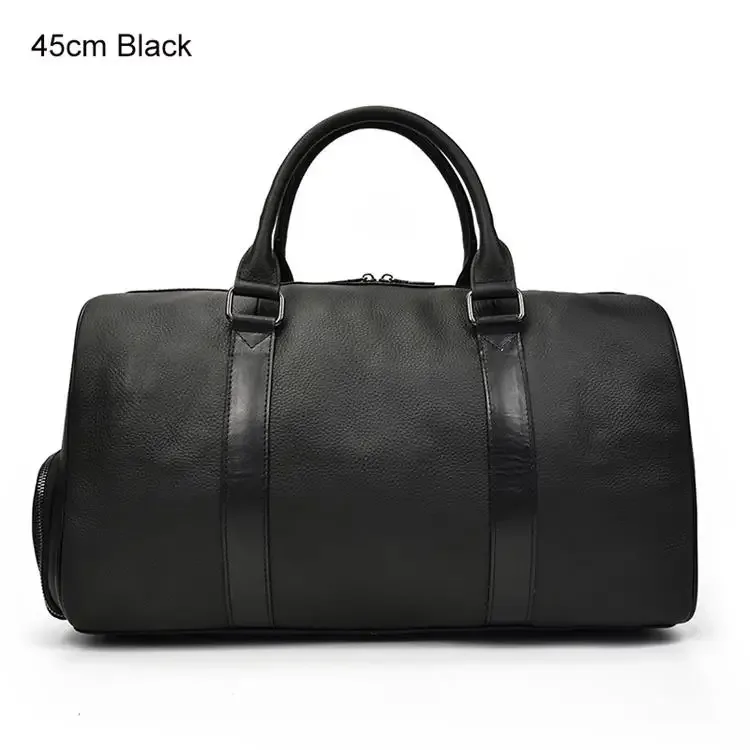 sac de voyage de luxe en cuir véritable pour hommes et femmes, sac à main en cuir de vache, sac à bandoulière de voyage, sac de sport pour week-end