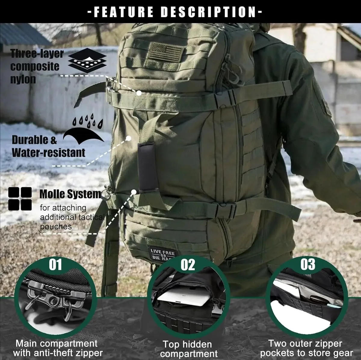 sac de voyage 250l 45l 80l, sac à dos tactique militaire avec sangle réglable, sac de week-end pour hommes et femmes, sacs de sport imperméables
