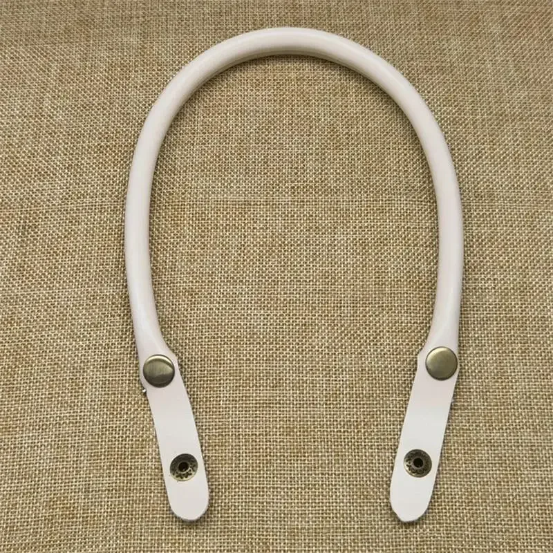 sangles de sac en cuir pu, 1/2 pièces, poignées faites à la main, noir et marron, sangle de remplacement pour sac à bandoulière, poignée de sac à main, 40cm