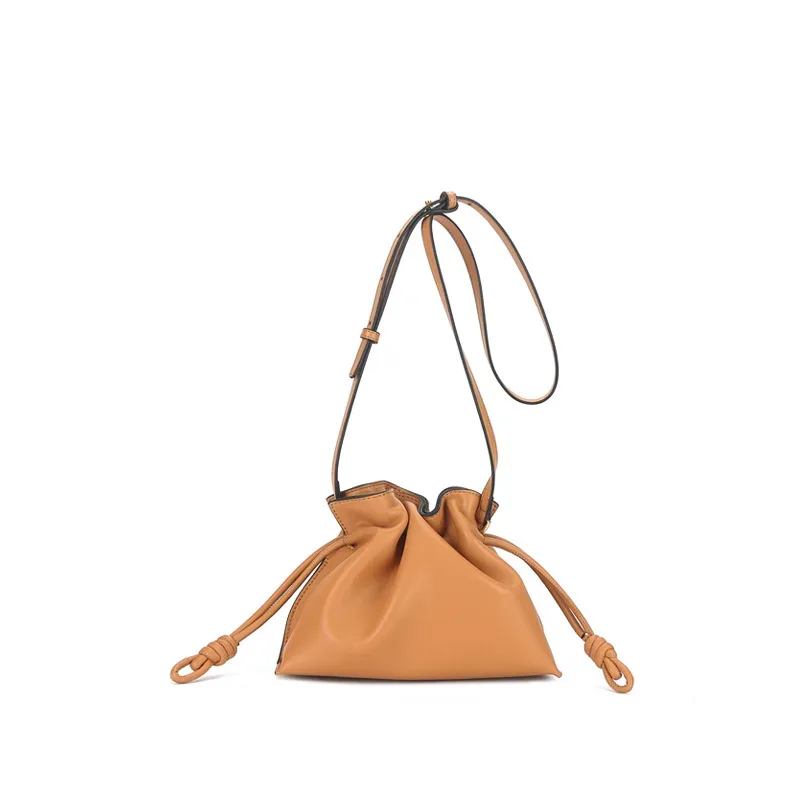 mendy en cuir véritable hobo haute qualité femmes sacs à bandoulière dame mode classique sac à main cordon mini seau sacs à bandoulière