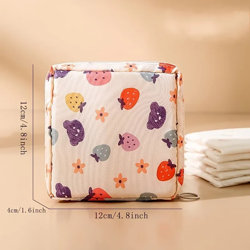 sac de rangement pour serviettes hygiéniques à imprimé chic et grande capacité - organisateur léger et multi-usages pour bonbons et articles essentiels