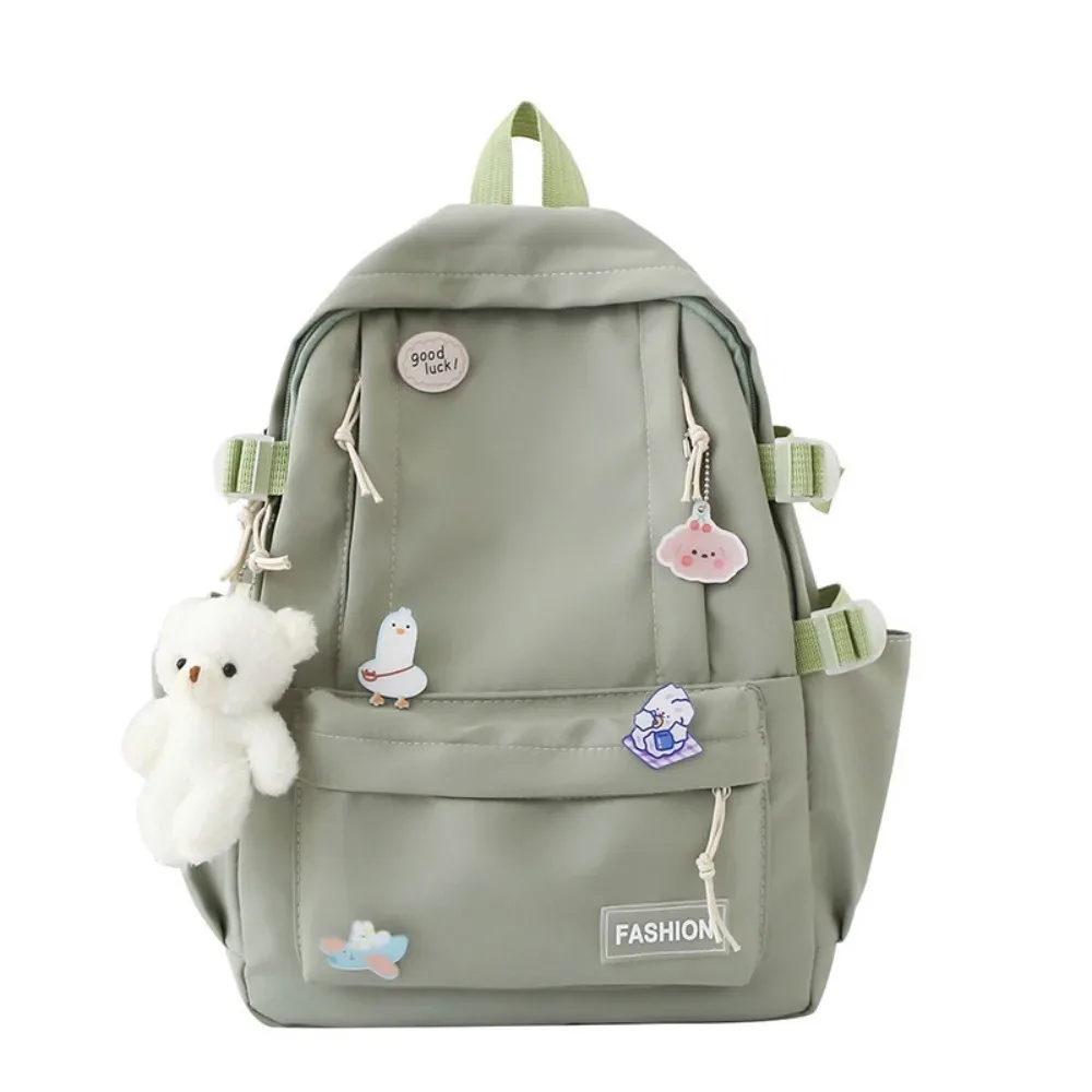 nouveau sac d'école de grande capacité, sac de voyage portable à sangle réglable, sac à dos léger en toile de couleur unie, unisexe