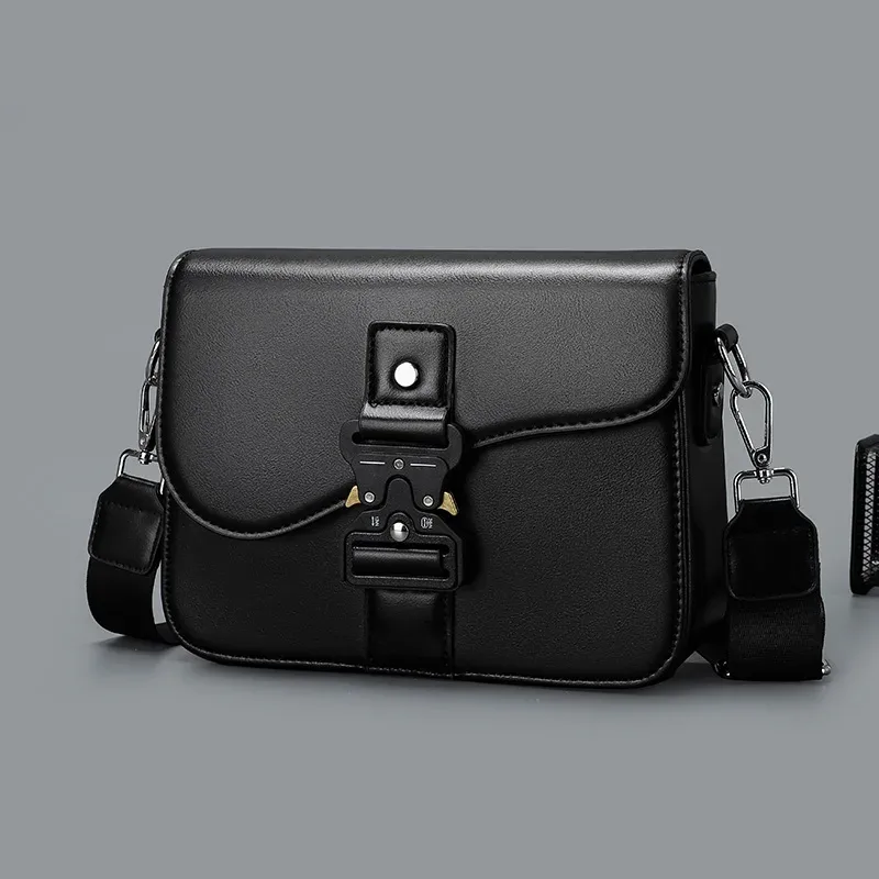 sac bandoulière élégant pour homme haut de gamme en cuir pu, sac à bandoulière minimaliste pour affaires, parfait pour les trajets quotidiens et les voyages