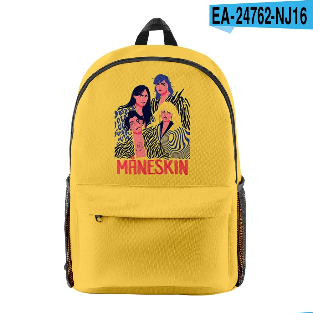 nouveauté de luxe cool classique maneskin élève bookbag sacs à dos pour ordinateur portable impression 3d oxford imperméable garçons/filles sacs à dos de voyage