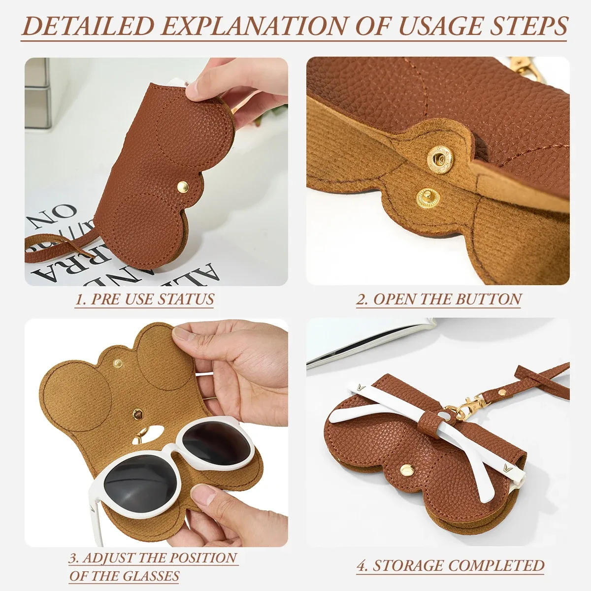 sac de rangement pour lunettes, sac de rangement pour lunettes de soleil, boîte de rangement portable pour lunettes de soleil à suspendre, sac à suspendre, étui pour lunettes de soleil, étui pour lunettes de myopie.