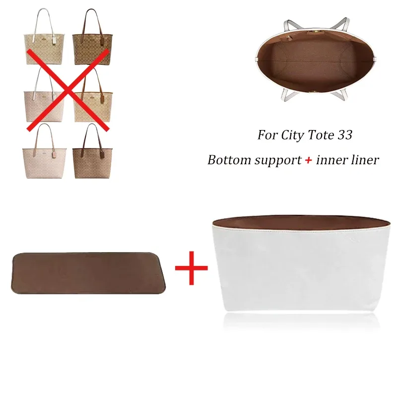 organisateur de sac en papier dupont imperméable pour city33 – insert de maintien de forme léger et imperméable, base de sac intérieure, accessoires