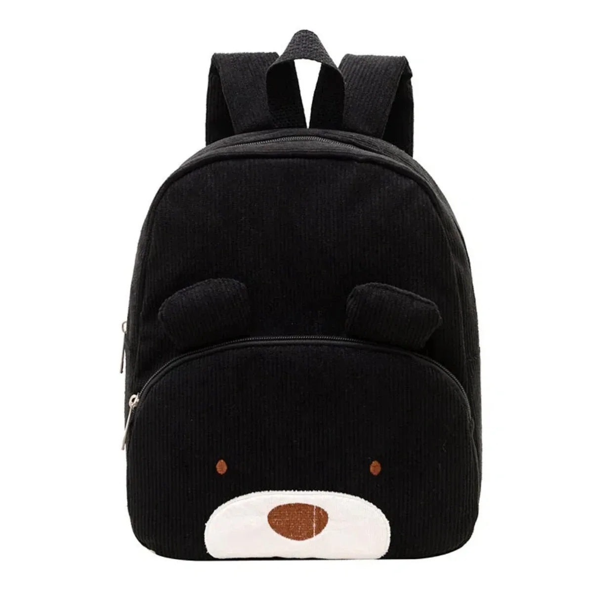 sac à dos de maternelle en velours côtelé, broderie mignonne, nom personnalisé, cartable pour filles et garçons, idéal pour l'école, les voyages quotidiens, cadeau adorable pour enfants.