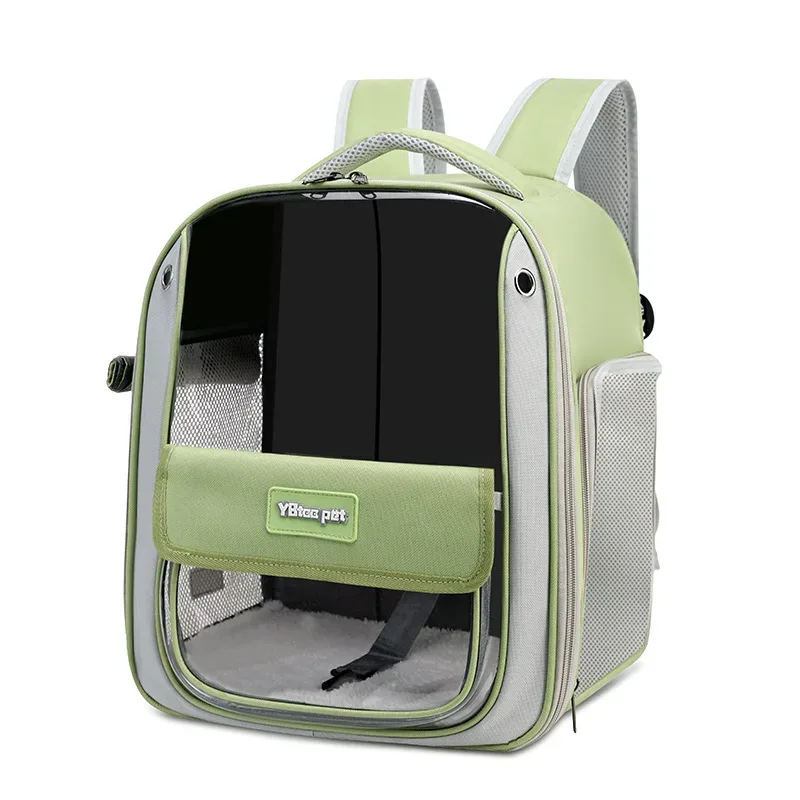 porte-chat portable respirant, transparent, grande capacité, étanche et résistant à l'usure, sac à dos de voyage pliable pour animaux de compagnie