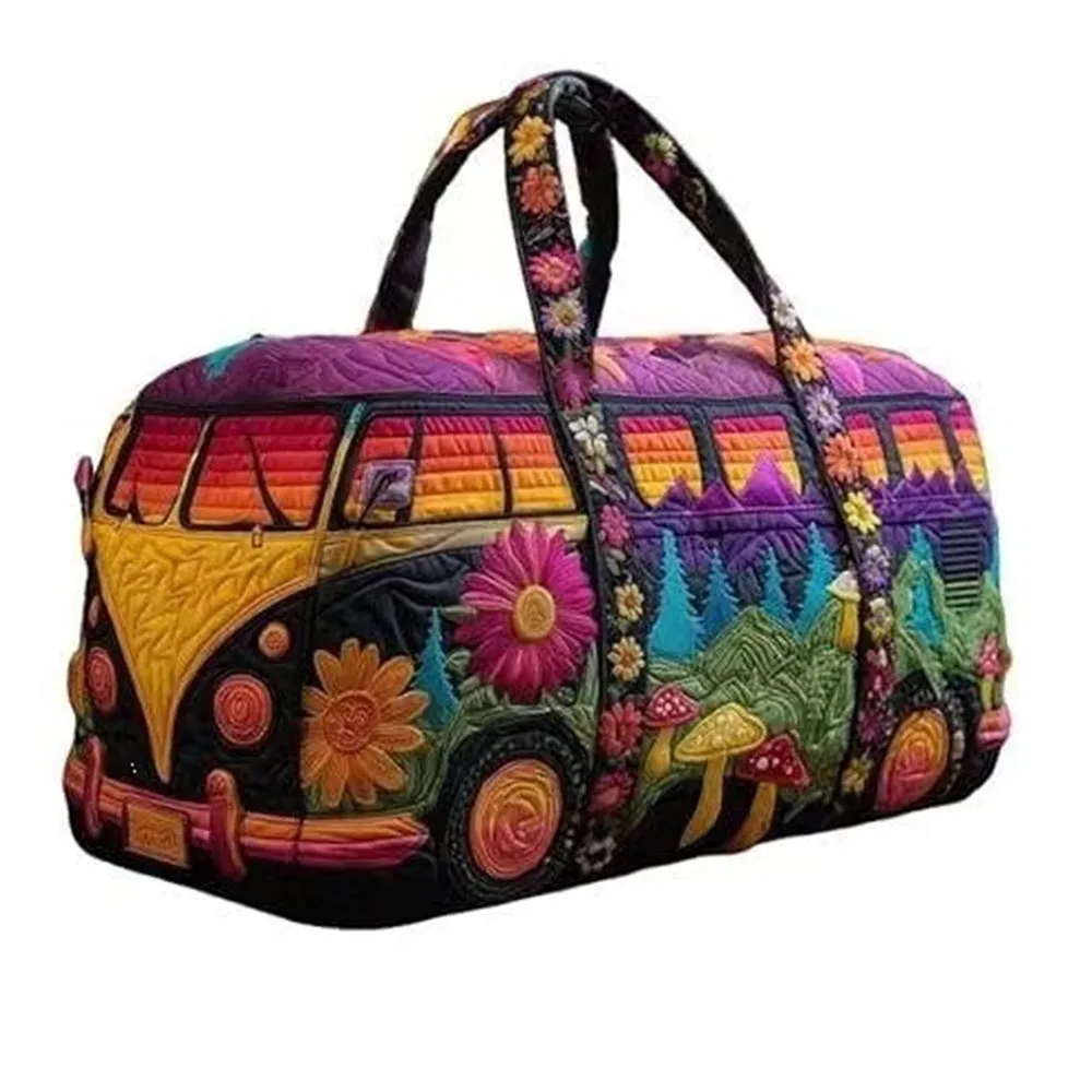 sac de voyage matelassé portable 18x9x9cm, matelassage 3d, grande capacité, sac de sport, sac à main de voyage