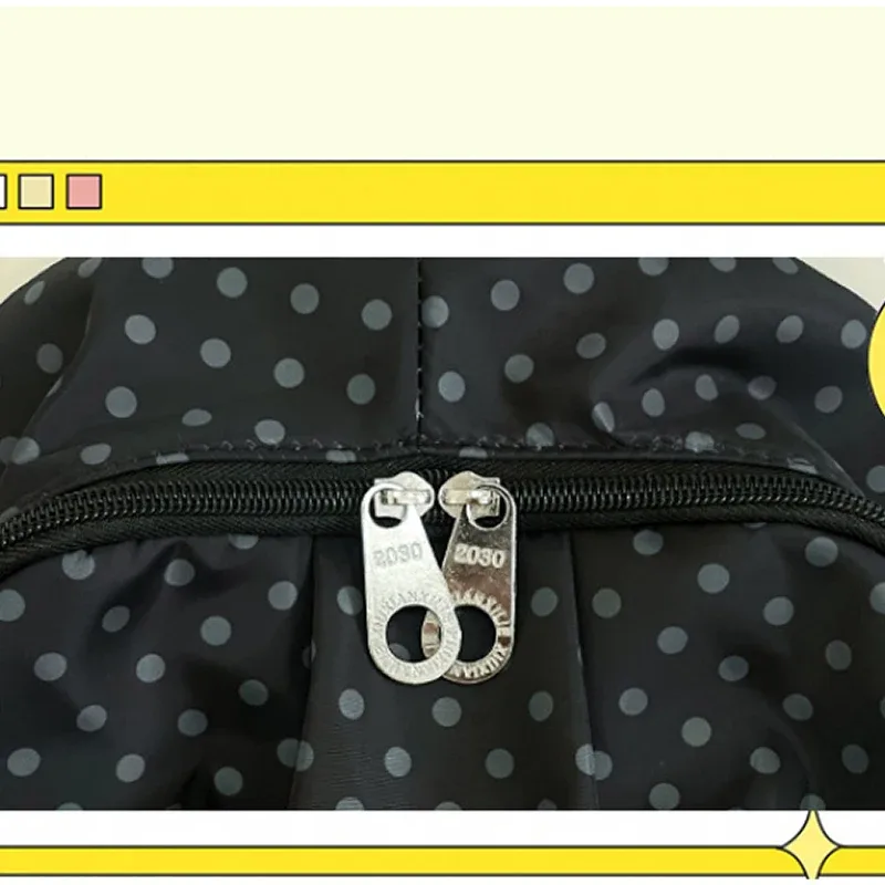 sac à dos à pois de style coréen, léger, pour voyage, école, sac à dos décontracté, grande capacité, pour ordinateur portable, sac à dos mignon pour l'extérieur
