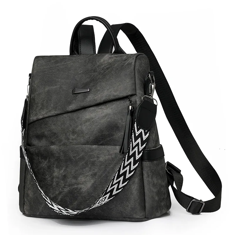 sac à dos en cuir pu de bonne qualité pour femmes, sac à bandoulière de styliste, sac de jour de grande capacité, sac d'école pour filles