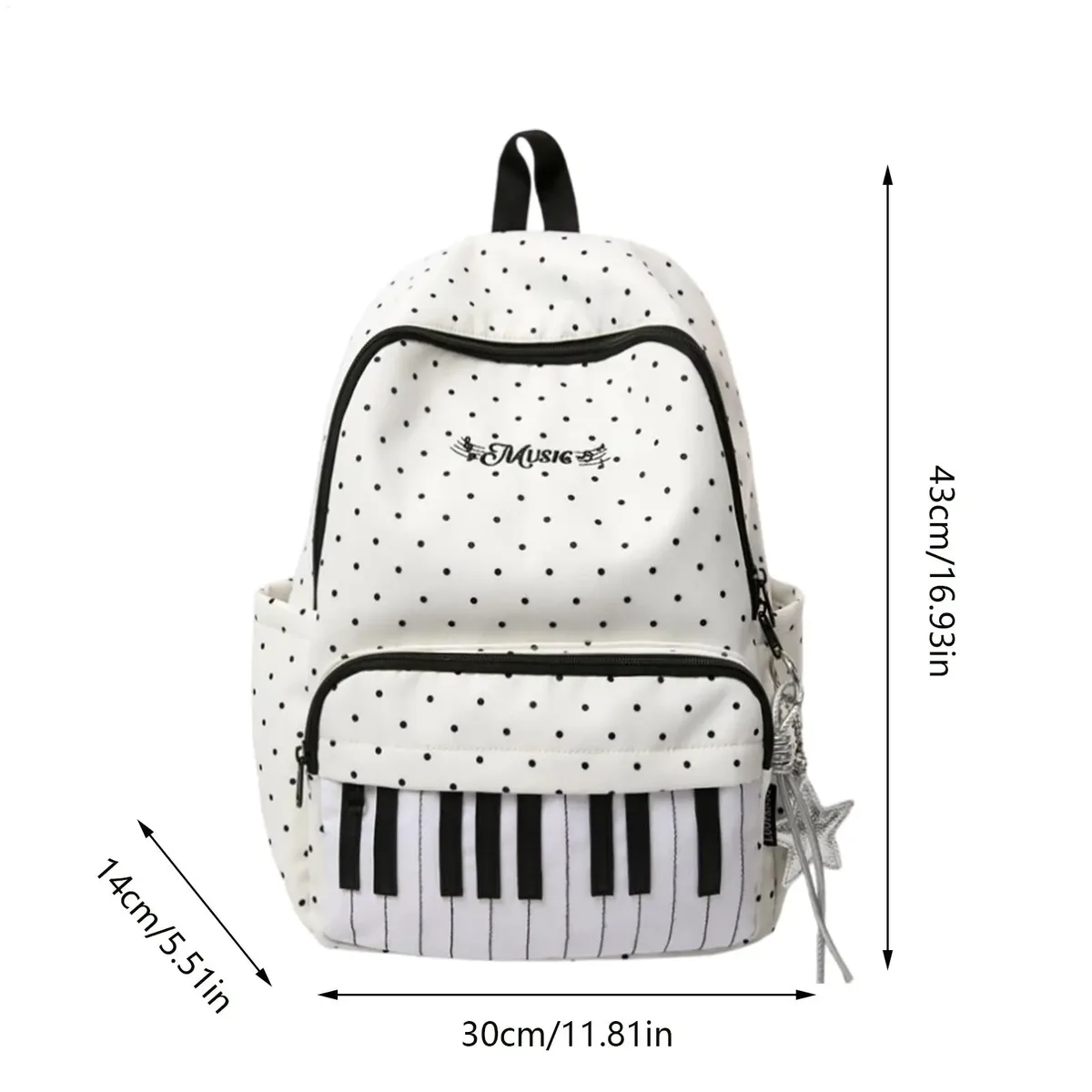 sacs à dos pour étudiantes, motif à pois, grande capacité, tendance, simples, pour femme et fille
