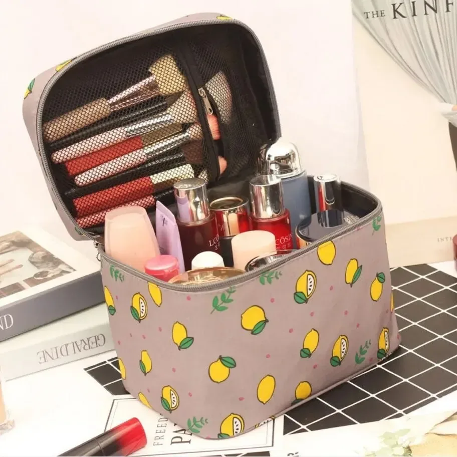 sac de rangement de maquillage à main, étanche, portable, multifonctionnel, organisateur de nettoyage de cosmétiques de voyage, vitrine de bijoux