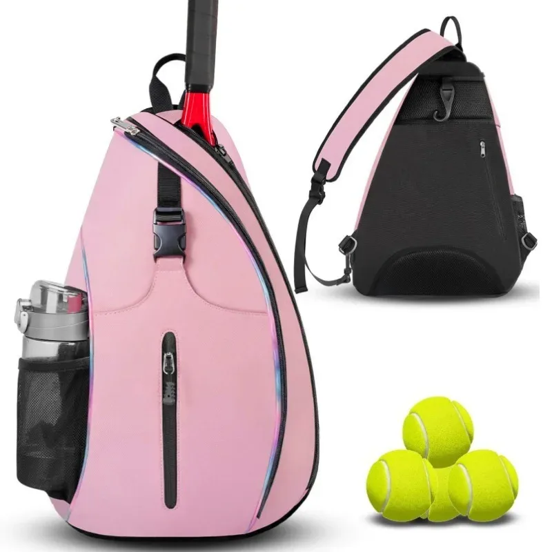 sac de tennis multifonctionnel, sac à dos sportif quotidien, sac bandoulière avec compartiment pour raquette