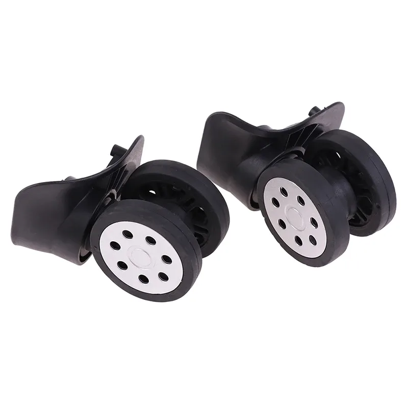 roues remplacement caoutchouc silencieuses résistantes usure rose haute qualité utilisation voyage sac bagage chariot rechange