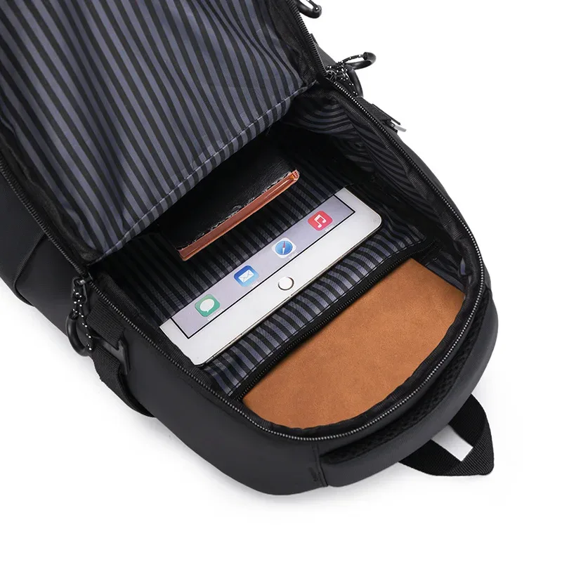 nouveau sac d'équitation de motard de sport en fiber de carbone sac à dos multifonctionnel étanche à coque rigide sac d'ordinateur portable d'étudiant décontracté en plein air pour hommes