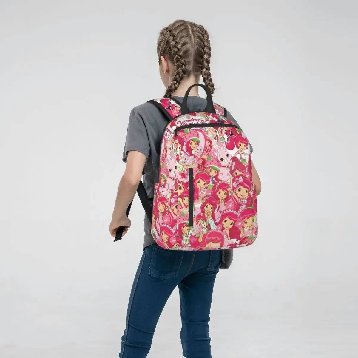 sac à dos d'étudiant like strawberry shortcake, sac d'école, sac à dos de randonnée, sac de voyage pour hommes et femmes, sac à dos tendance, sacs à bandoulière