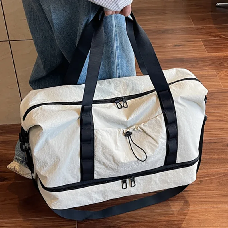 sac de voyage de grande capacité avec compartiment à chaussures indépendant, sacs de voyage adaptés au yoga, au sport, au rangement et aux week-ends