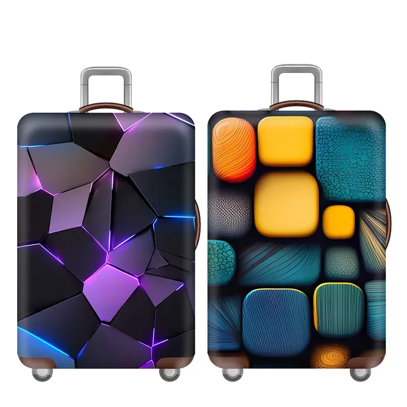 housse de protection pour bagages en tissu élastique épais, accessoires de voyage adaptés à la housse de chariot de 18 à 32 pouces