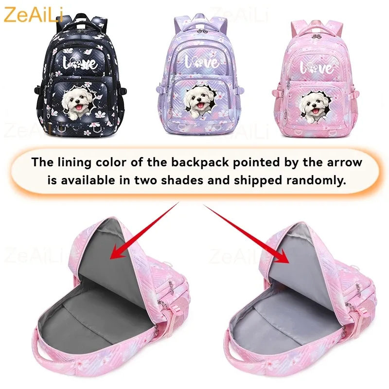 sac à dos imperméable pour femmes, motif libellule et floral, sac de voyage pour adolescentes, cartable pour adolescentes, mochila