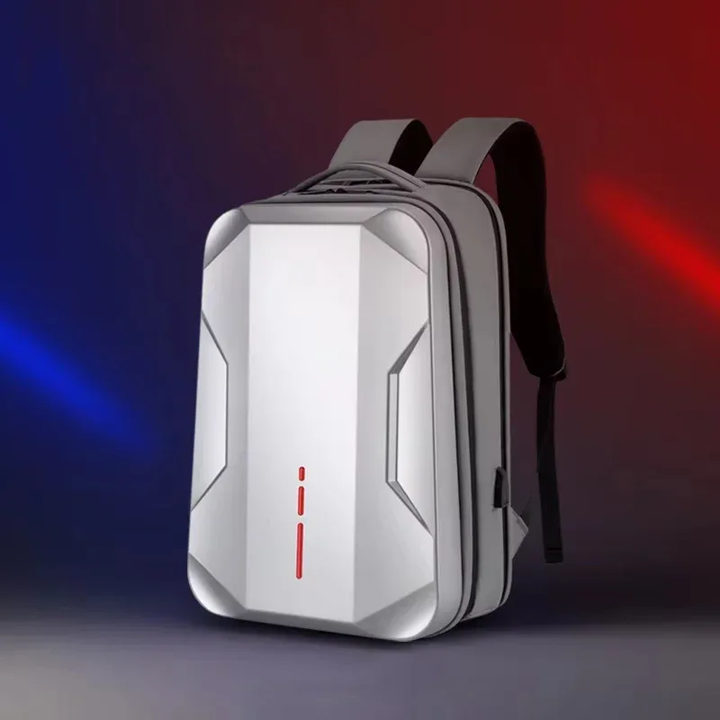 sac à dos d'affaires pour ordinateur portable 17.3 pouces pour hommes sac à dos étanche à coque rigide sac à dos de jeu e-sport double ouverture sacs de voyage 35l