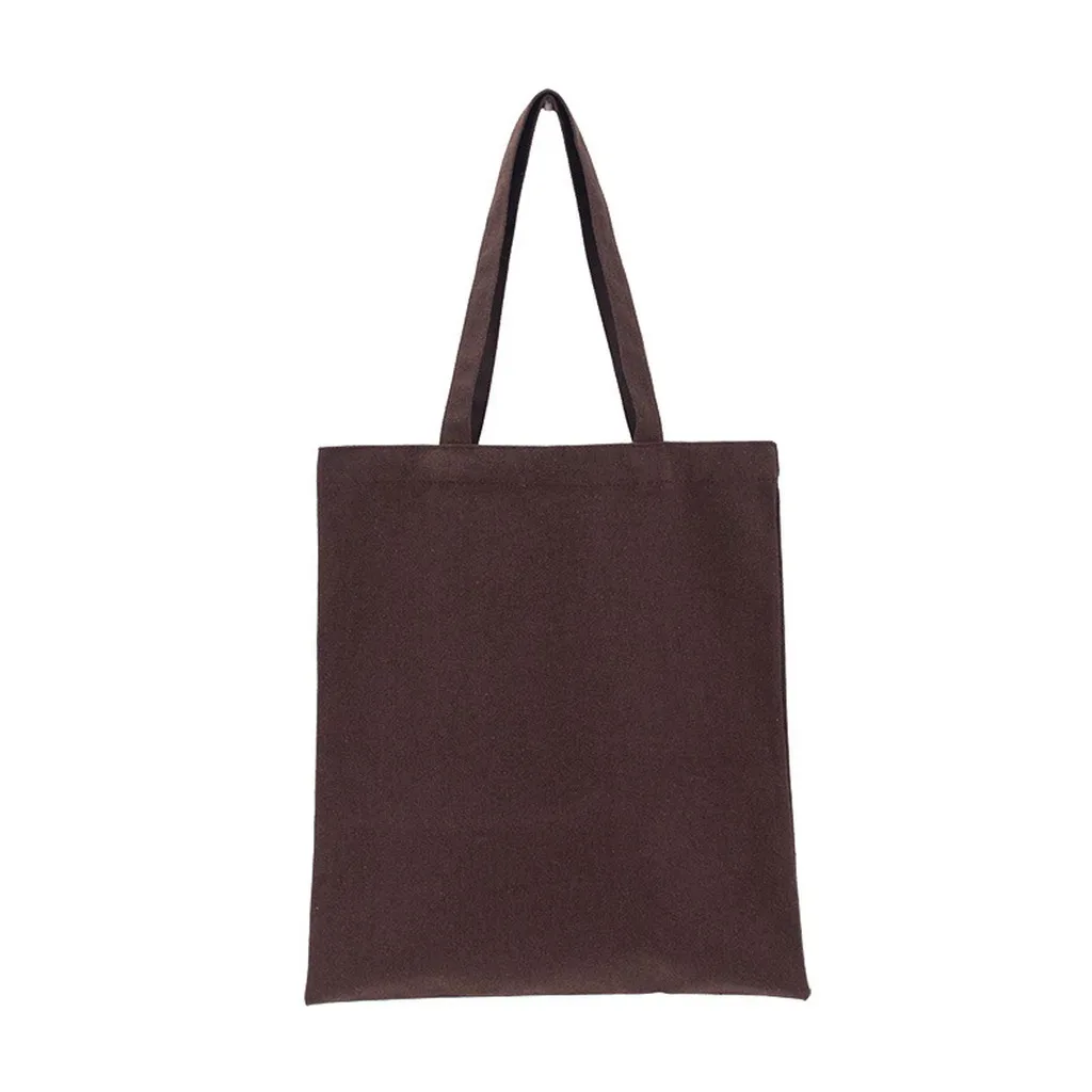 sac fourre-tout en toile naturelle vierge, sac en coton pour la sensibilisation écologique, les sorties décontractées et le shopping quotidien