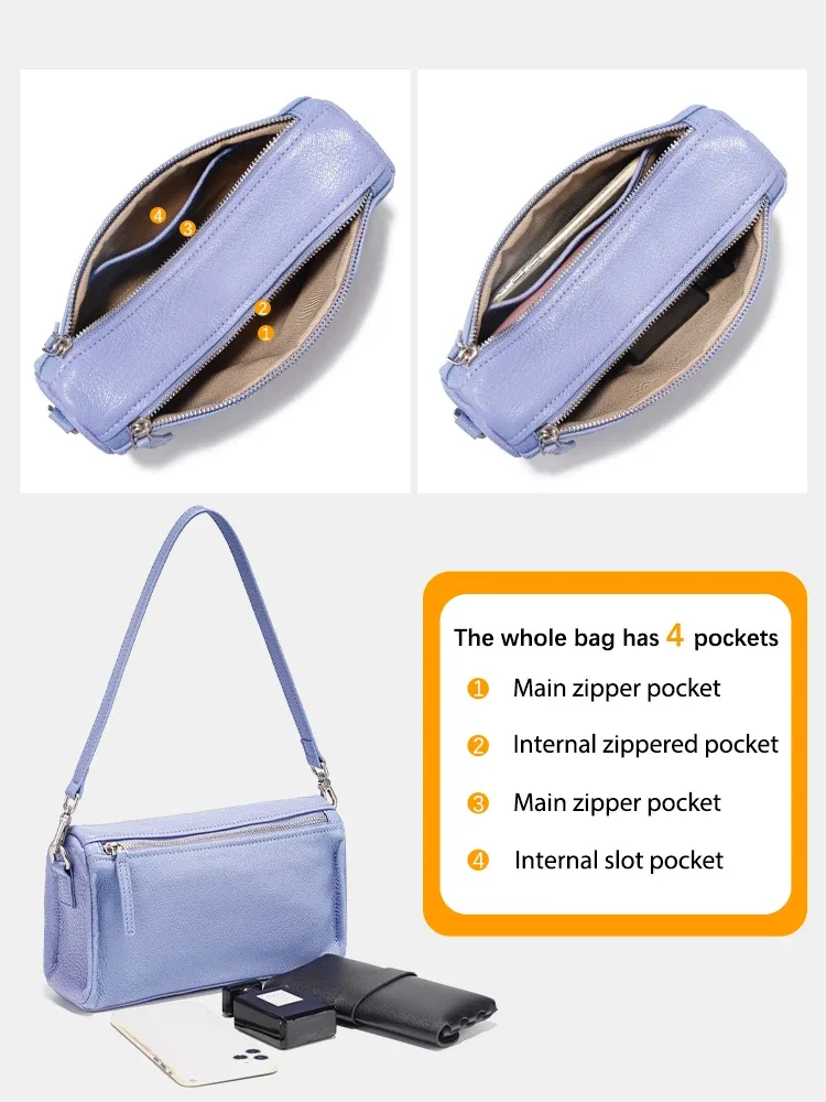 sac à main en cuir véritable zency pour femme, petit sac simple, sac à bandoulière pour femme, sac en peau de mouton, sacs à main 2025, sac rouge