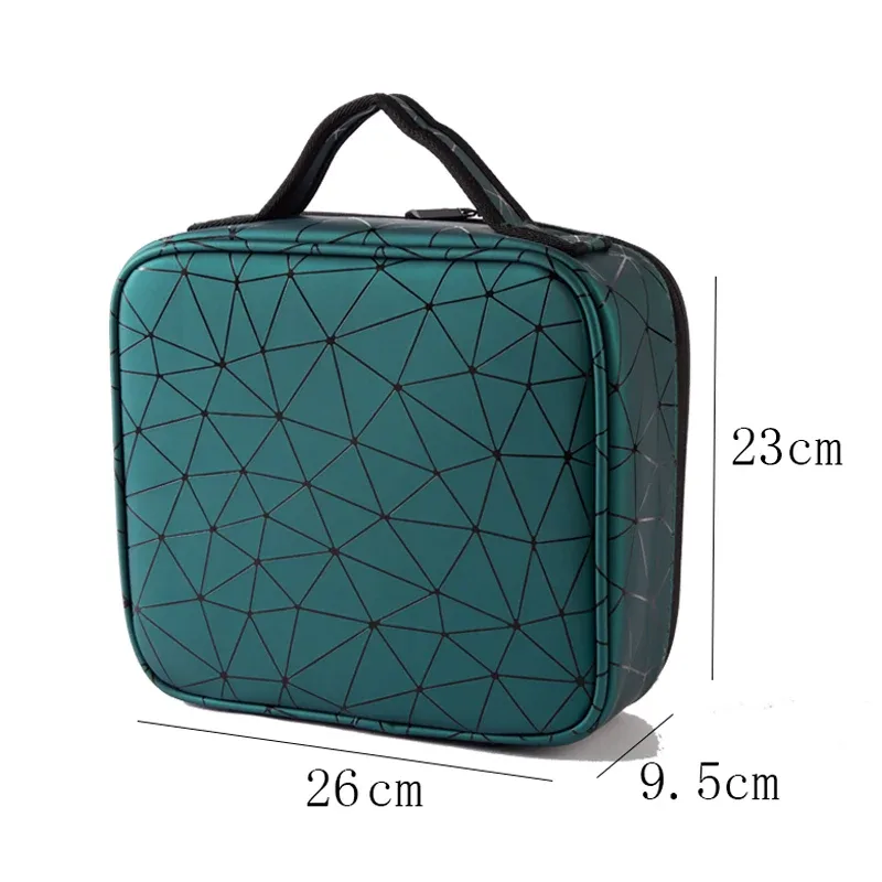 trousse de maquillage professionnelle de marque féminine, organisateur de cosmétiques d'esthéticienne à la mode, boîte de rangement, valise à outils pour ongles, sac de maquillage pour femmes