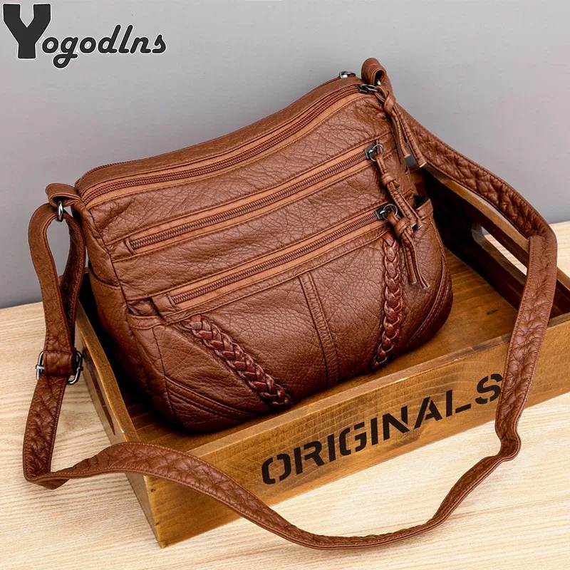sacs messagers assortis pour femmes, sacs à bandoulière en cuir pu, cadeau à la mode pour filles et femmes d'âge moyen, meilleures ventes