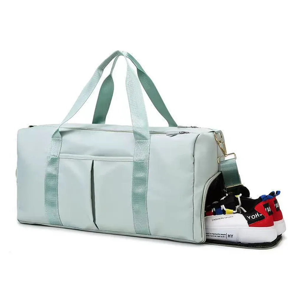 sac de voyage brodé, nouvelle tendance, nom personnalisé, grande capacité, séparation sèche et humide, sac à bagages, sac cadeau
